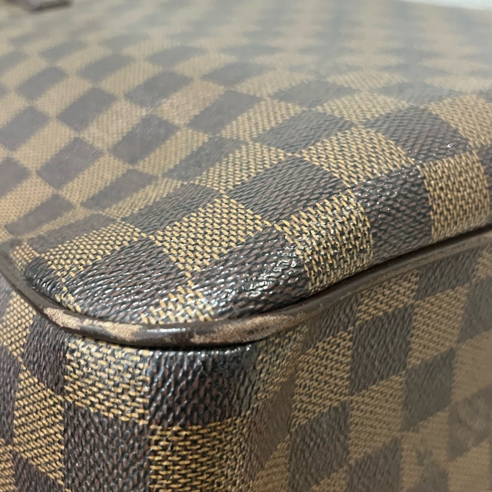 LV Uzes  in Damier Ebene Briefcase with Leather Handles - Picture 13 of 14